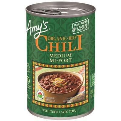 Amy's Kitchen Chili moyen bio avec tofu 398ml