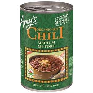 Amy's Kitchen Organic Medium Chili with tofu 398ml