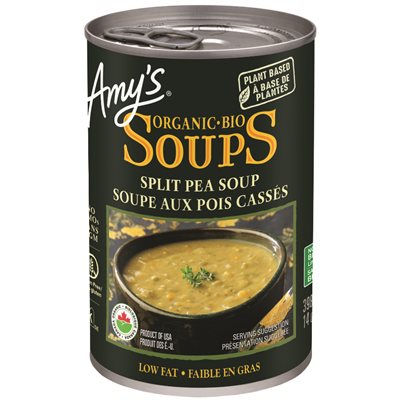 Amy's Kitchen Soupe Biologiques ~ Teneur Reduite En Sodium & Pois Cassés 398ml