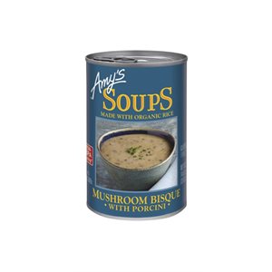 Amy's Kitchen Soupes Bio ~ Bisque De Champignons Avec Cépes 398ml