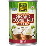 Native Forest Organic Coconut Milk Unsweetened Classic 398 ml 