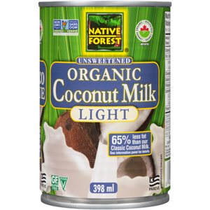 Native Forest Organic Coconut Milk Unsweetened Light 398 ml