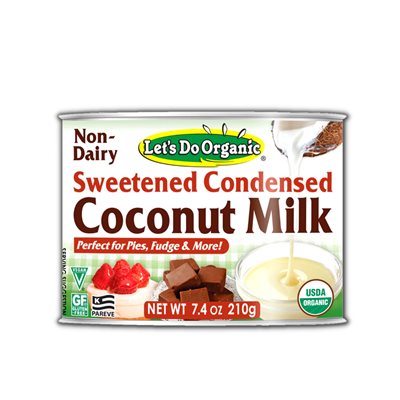 Let's Do Organic Sweetened Condensed Coconut Milk 210g 210ml