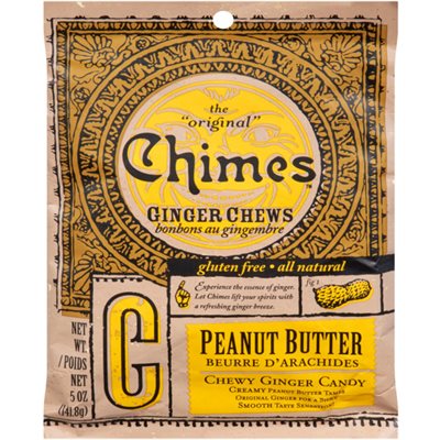 Chimes Ginger Chews Peanut Butter 5 Oz 141.8 g 142G