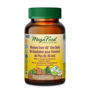 Megafood Multivitamines Quotidiennes pour Femmes de 40 Ans + 72 Comprimés