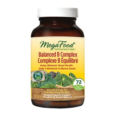 Megafood Complexe B équilibrant 72 Capsules