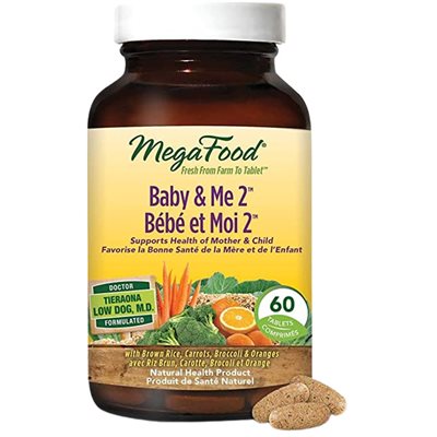 Megafood Baby & Me 2 Prenatal Multi 60 Tablets 