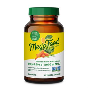 Megafood Baby and Me 2 Multivitamines Prénatales 60 Comprimés