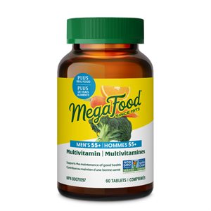 Megafood Multivitamines Quotidiennes pour Hommes de 55 + 60 Comprimés