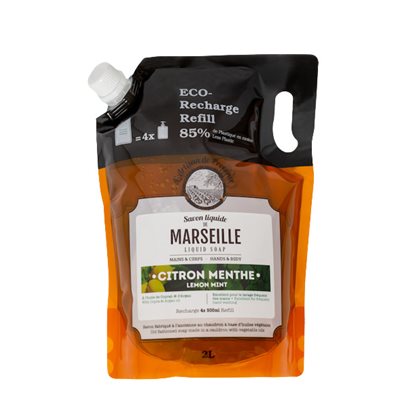 L'Artisan De Provence Marseille Soap Lemon-Mint Refill 2L 2L