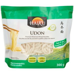 Haiku Nouilles de Blé de Premiére Qualité Cuites à la Vapeur Udon 300 g