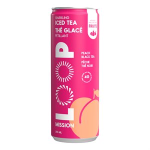 Loop Sparkling Iced Tea Peach Black Tea 355mL 355mL