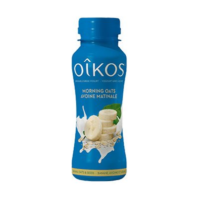 Oikos Mornings Oat Greek Yogourt Drink-Banana,oats&Seeds 190ml