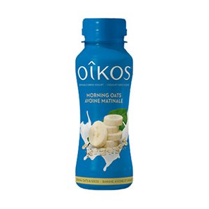 Oikos Avoine matinale yogourt grec bananes,avoine et grains