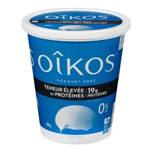 Oikos Yaourt grec nature riche en protéines 0 % 650 g