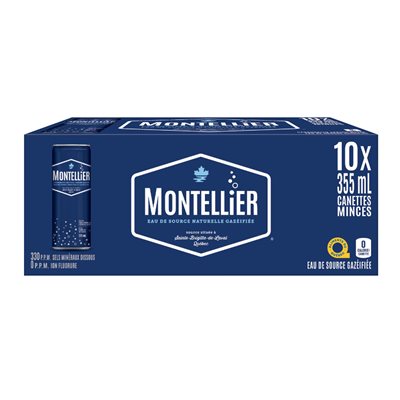 Montellier Carbonated Water Regular 10x355ml