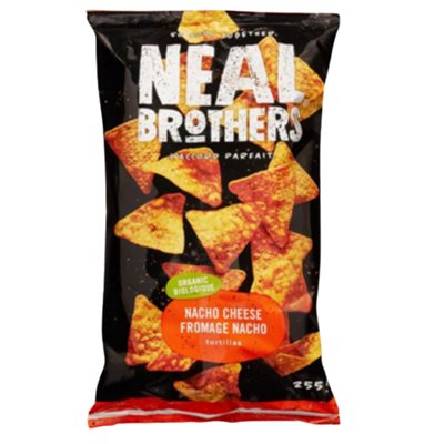 Neal Brothers Organic Nacho Cheese Tortilla Chips 255g