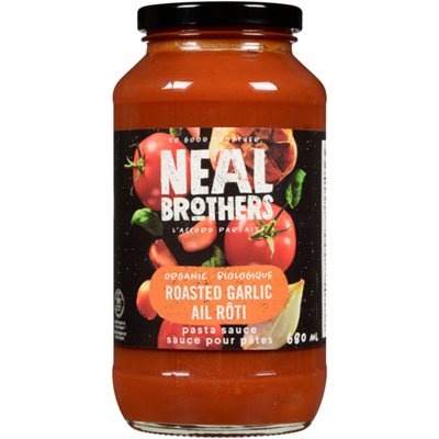 Neal Brothers Sauce pour Pâtes Ail Rôti Biologique 680 ml Neal Brothers Sauce pour Pâtes Ail Rôti Biologique 680 ml