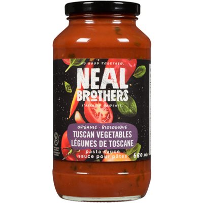 Neal Brothers Sauce pour Pâtes Légumes de Toscane Biologique 680 ml