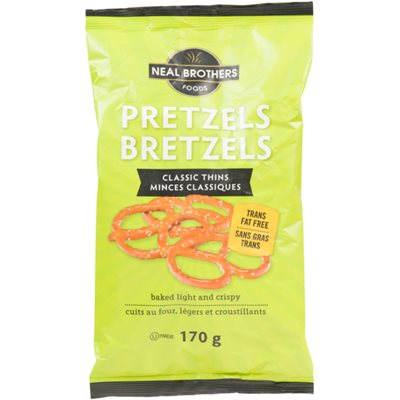 Neal Brothers Foods Bretzels Minces Classiques 170 g