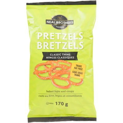 Neal Brothers Foods Classic Thins Pretzels 170 g 