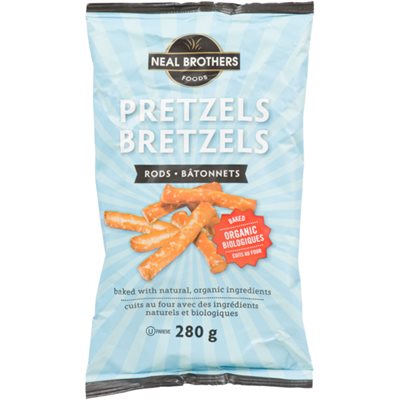 Neal Brothers Foods Bretzels Bâtonnets Cuits au Four Biologiques 280 g Neal Brothers Foods Bretzels Bâtonnets Cuits au Four Biologiques 280 g