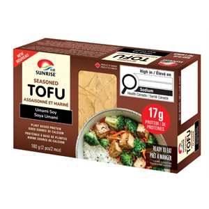 Sunrise Tofu Assaisonné Et Mariné 180G – Soja Umami