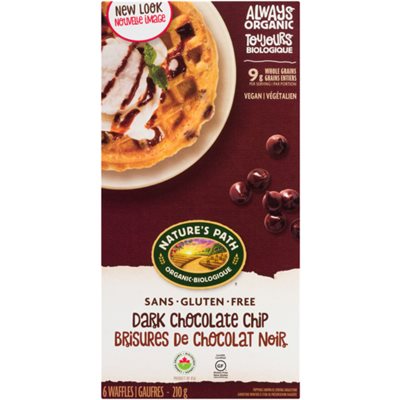 Nature's Path Gaufre Brisures Chocolat Noir Congele Sans Gluten Bio 210g