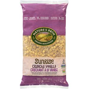 Nature's Path Sunrise Cereal Crunchy Vanilla Organic 675 g 