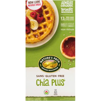 Nature's Path Organic Chia Plus 6 Waffles 210 g