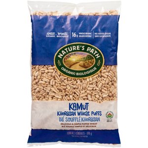 Nature's Path Cereal Kamut Khorasan Wheat Puffs Organic 170 g