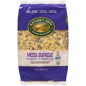 Nature's Path Céréales Mesa Sunrise Raisin Ecopac Sans Gluten Bio 825g