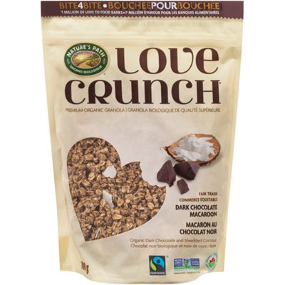 Love Crunch Premium Organic Granola Dark Chocolate Macaroon 325 g 325g