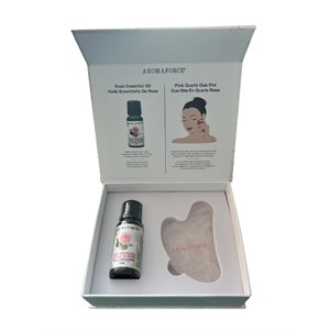 Aromaforce Beauty set: Gua Sha and Rose Essential Oil 1un