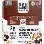 Taste Of Nature Barres Chocolat Arachides (2G De Sucre) Bio