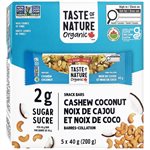 Taste Of Nature Barres Noix De Cajous Coco (2G De Sucre) Bio
