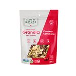 Taste of Nature Granola Sans Céréales Canneberge Bio 200G