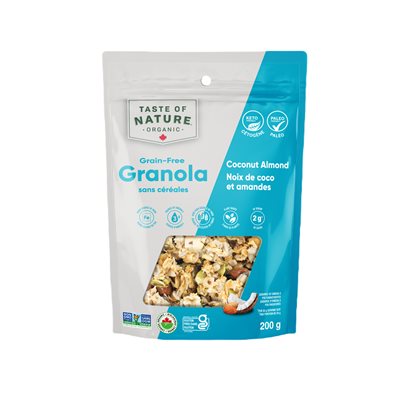 Taste of Nature Organic Coconut Almond Grain-Free Granola 200G