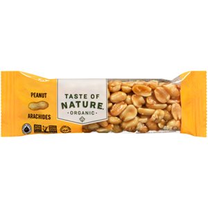 Taste of Nature Organic Snack Bar Peanut 40 g 40g e