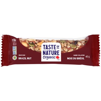 Taste of Nature Organic Snack Bar-Brazil Nuts 40 g 