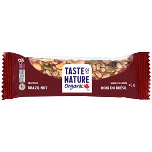 Taste of Nature Organic Snack Bar-Brazil Nuts 40 g 