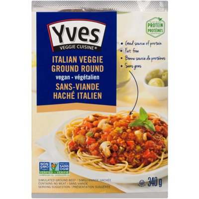 Yves Veggie Cuisine Simulated Ground Beef Italian Veggie Ground Round 340 g 340g