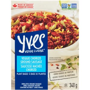 Yves Veggie Cuisine Simulated Ground Sausage Veggie Chorizo Ground Sausage 340 g 340g