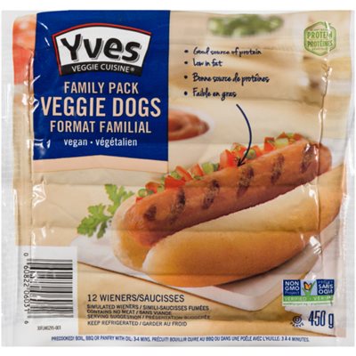 Yves Veggie Simulated Wieners Veggie Dogs 450g