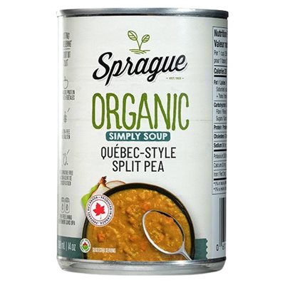 Sprague Organic Pea Soup Ã la Qubcoise 398ml