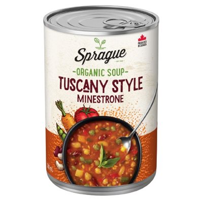 Sprague Organic Minestrone Soup Tuscan Style