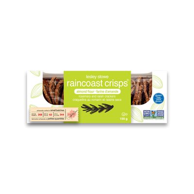 Lesley Stowe Raincoast Crisps Gluten free Fig and Olive Crackers 150 g 