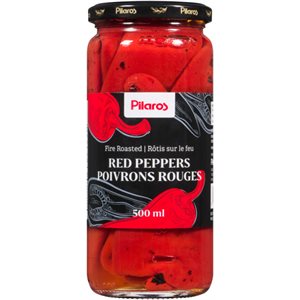 Pilaros Fire Roasted Red Peppers 500 ml 