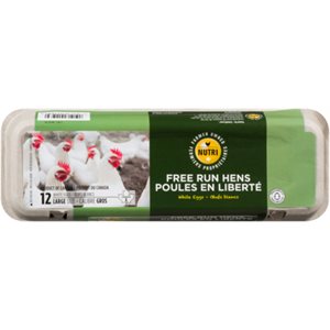 Nutri Free Run White Eggs Large Size 12un