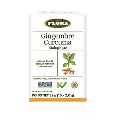 Flora Gingembre curcuma bio 16 sachets